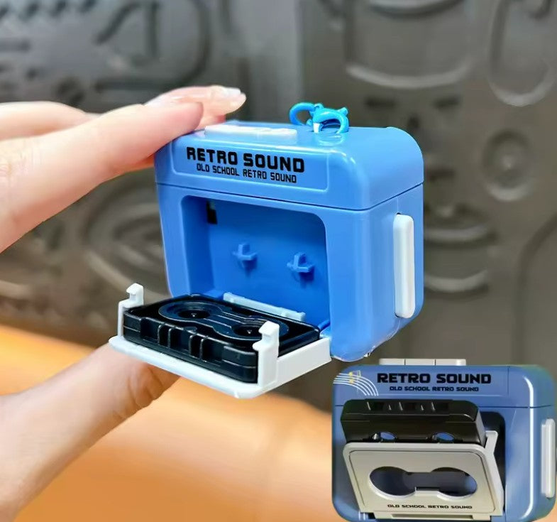 RetroVoice™ | Llavero Grabador de Voz Retro Tipo Cassette